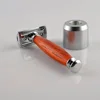 high quality wood handle shaving double edge safety straight razor wet shave kit for men gift