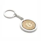 Spinnerrotable metal alloy bitcoin keychains with gittlers enamel