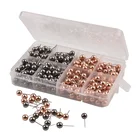Pin set plastic round head color map pins travel world map tacks with push pins