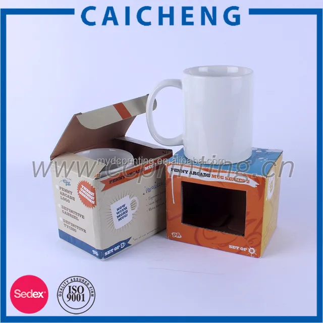 2016 customized design gift boxes for mug packaging