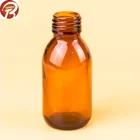 Din28 125ml amber glass bottle for maple syrup with PP cap or pump or sprayer
