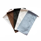 Custom made silk screen printed microfiber velvet jewelry pouch