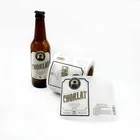 Custom Design Adhesive Embossed Paper Roll Bottle Beer Label Sticker