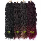 Ombre Goddess Senegalese Twist Curly Twist Crochet Braid Hair Faux Locs Braiding Hair