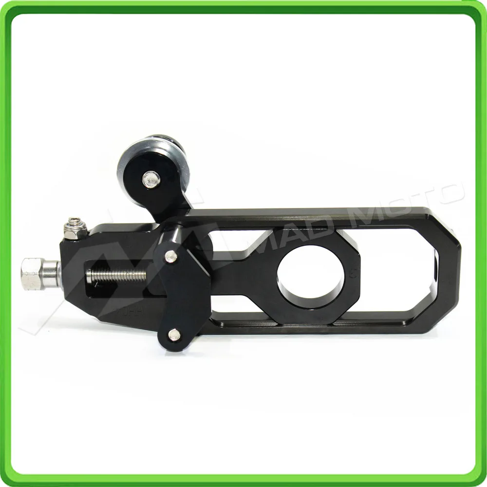 Motorcycle Chain Tensioner Adjuster with paddock bobbins kit for Suzuki GSXR1000 GSXR 1000 GSX-R1000 2007 2008 07 08 Black (11)
