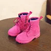 Autumn Winter Girls Snow Boots Children Fashion High-top Martin Boots Kids Boys Lace-up Thickening Warm Boots and Shoes