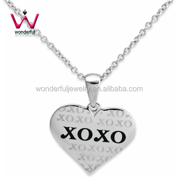 romantic connections from hallmark stainless steel xoxo heart