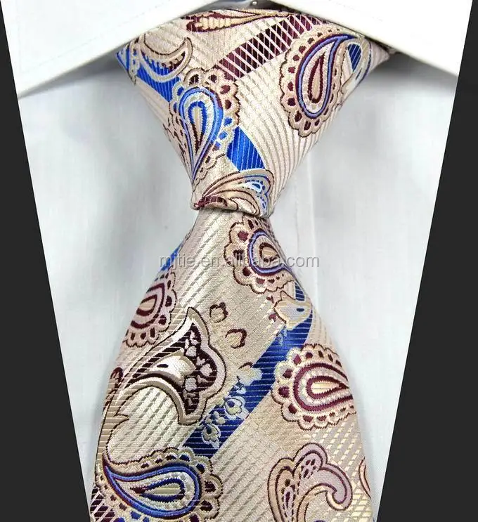 classic florals red black jacquard woven 100% silk mens tie