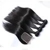 Large stock qicuk delivery brazilian hair grade 10a bundles and closure