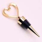 Bar supplies new decorative heart shaped zinc alloy metal wine Bottle stopper