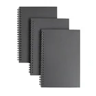 Wholesale Free Sample Black Cardboard Spiral Notebook A5 Blank Page
