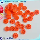 Fashion designer clothing buttons plastic press ring snap button with logo
