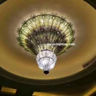 Custom hotel glass Chandelier Lighting Project for Lobby Decoration