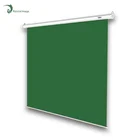 100 Inch 4:3 16:9 Canvas Green Fabric Motorized Auto Electric Projector Screen