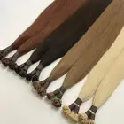 Russian Remy Double Drawn Human Hair extensions 0.5g 0.8g 0.9g Itailan Keratin Pre bond 1.0g i tip hair