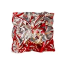 Custom design digital printing 100 silk satin square women hijab scarf