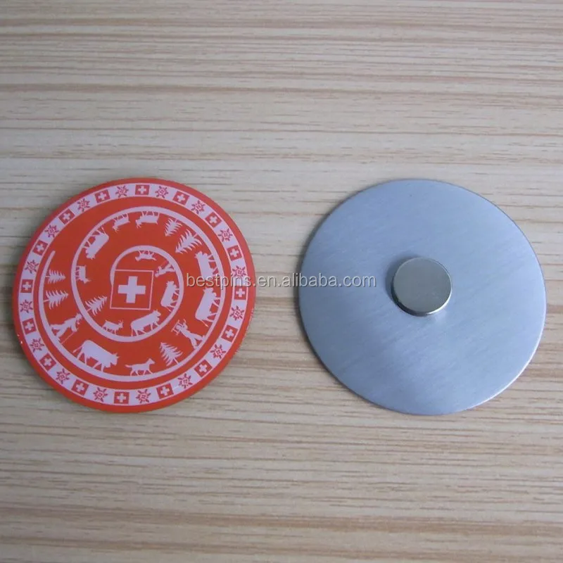 Animal Protection Stainless Iron Magnetic Clothing Printing Round Badge