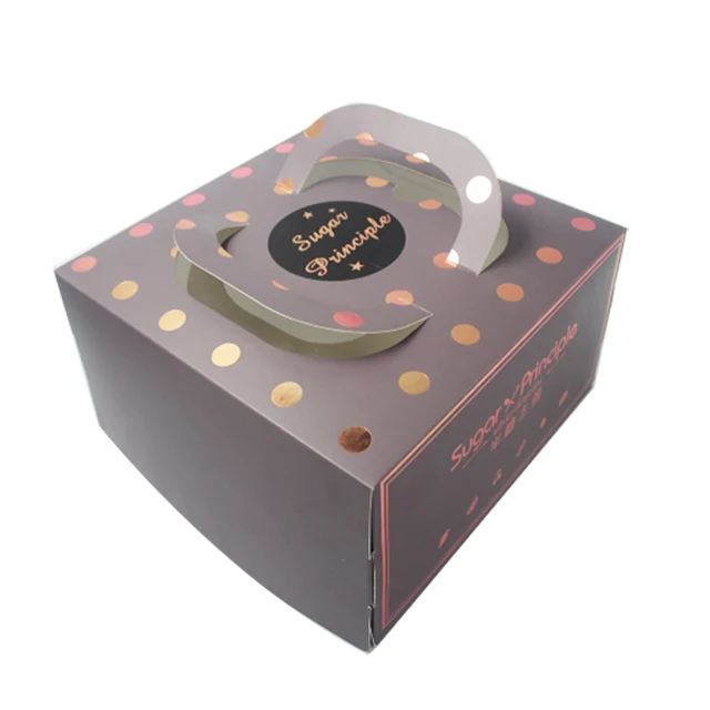 fashion rectangular paper small gift box decorative cake boxes
