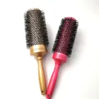 custom color Hairdresser Styling Round Brush Nylon Heat-resistant Ceramic Brush hair salon equipment
