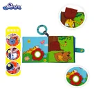 Customized Gifts Soft Plush Material Animal Carton Design Cloth Book For Baby Infant