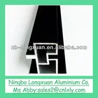 black powder coated aluminum extrusion product