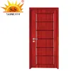 Top quality 6 panels oak,pine,paulownia solid wooden door made in china