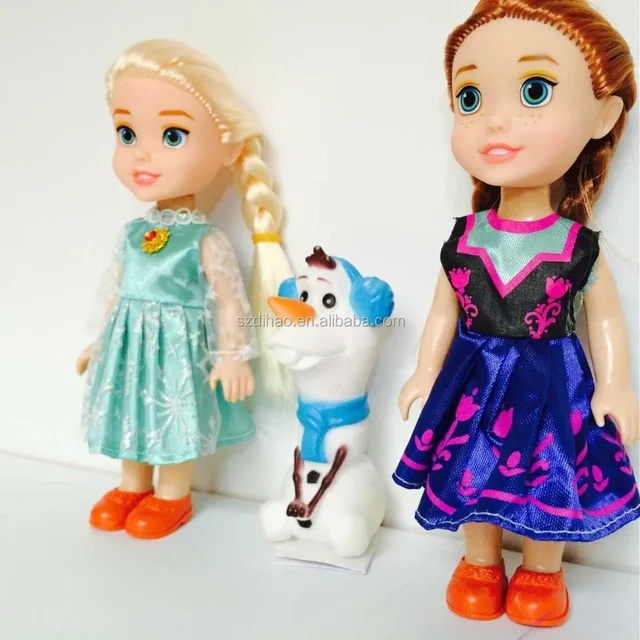 fashion toys popular frozen elsa dolls plastic girls gift toys