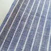 high quality supplier wholesale 100% linen stripe yarn dyed fabric for tshirt/clothing