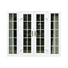 Decorative PVC Double Swing Glass HInge French Doors from China