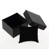 Lift Off Lid Black Color Rigid Cardboard Paper Watch Gift Box