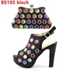 Nice design wedding party shoes multi colors cluth bag with high hell shoes