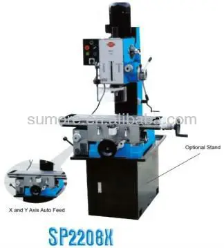 Conventional mini metal milling machine for sale capacity 32mm sp2208X