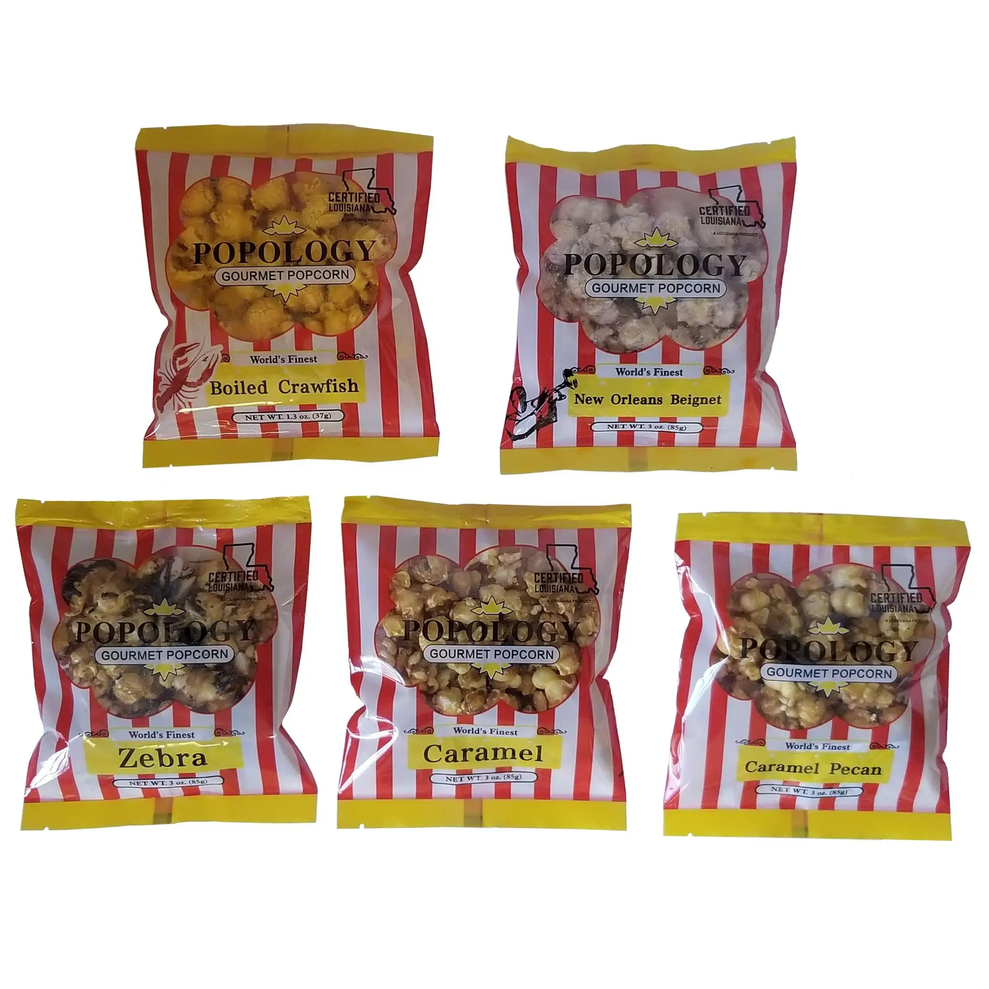 printed heat seal snack food packaging back sealed popcorn