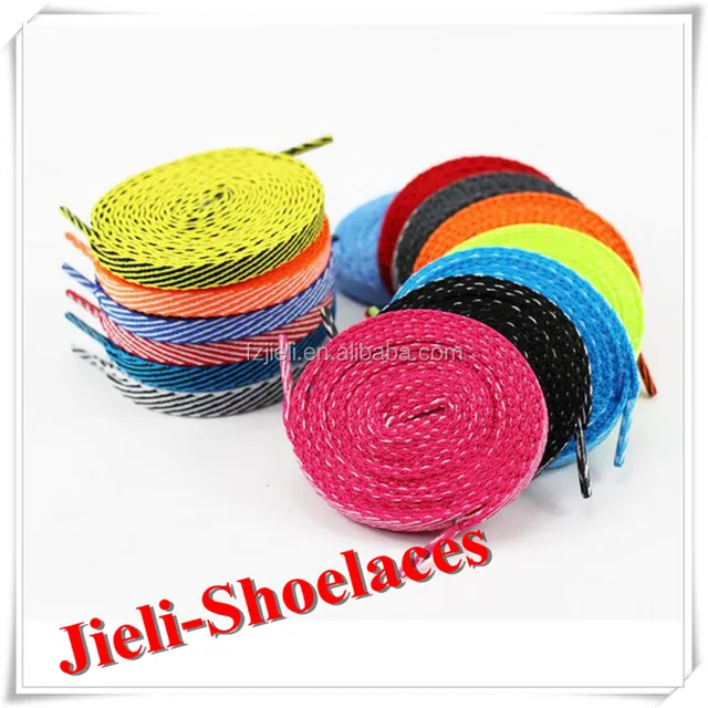 neon flat shoelaces