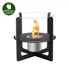 Mini bioethanol outdoor fireplace burner decorative for garden
