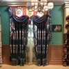 Discount Arabic curtain designs cafe door jacquard curtain with fringe