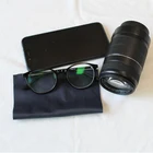Factory supply high quality personalized black microfiber cleaning cloth