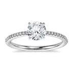 Women Jewelry Sterling Silver 925 Diamond engagement Ring