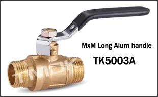1/2 inch brass ball valve price with forged and lever handle CE brass body NPT thread in TMOK