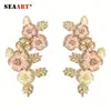 Ribbon Cute Flowers Pair Made By Hand Work Decoration For Shoes and Clothing