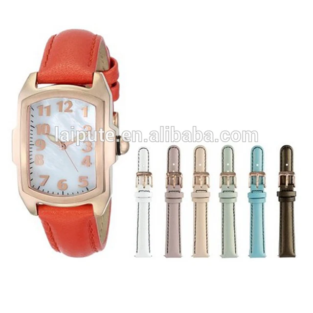 analog display quartz orange watch promotional watch gift set
