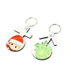Printable blank Sublimation MDF wooden key chain with various shapes