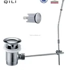 QL-XS-005 pull down pop up wash basin sink drain with rod