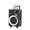 Hoxen 8 Inch Active Trolley Speakers With Disco Ball Light 8 Inch Active Trolley Speaker