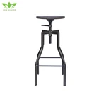 High Quality Factory Price Stackable industrial Wooden and metal step bar stool
