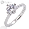wholesale custom cubic zirconia cz diamond 925 sterling silver ring