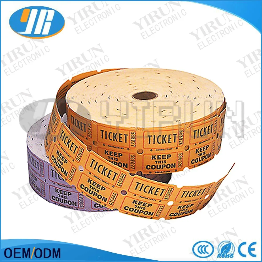 G Redemption Ticket For Arcade Game Machine Printing Roll Arcade