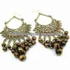 Daily wear fashion oversized pearl hinged gold plated jhumka earrings