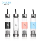 Personalized private label custom logo portable bpa free glass tea infuser water bottle with tea infuser