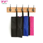Foldable Polyester Portable Beach Shoe Pouch Nylon Zipper Organizer Dust Travel Shoe Bag With Handle